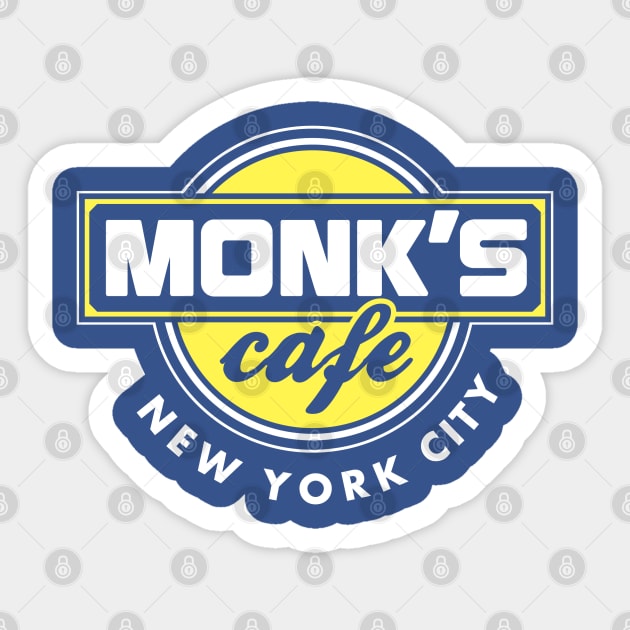 Monk's Cafe Sticker by DetourShirts